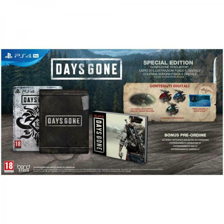 DAYS GONE - LIMITED SPECIAL EDITION PS4 VIDEOGIOCO SONY PLAY STATION 4 ITALIANO