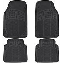 Top Drive Set 4 Tappetini Per Auto Tappeti Universali In Gomma Impermeabili Neri