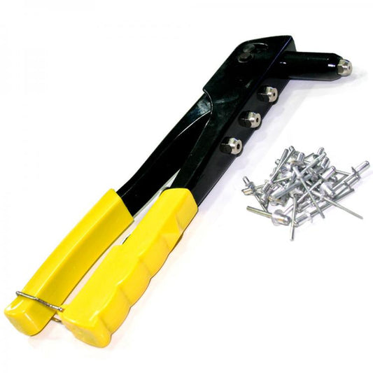 Rivettatrice Per Rivetti Varie Misure Metallo Pinza Accessori Pistola