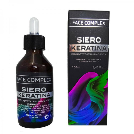 Siero Keratina Face Complex Trattamento Per Capelli Rinforzante Nutriente 100Ml