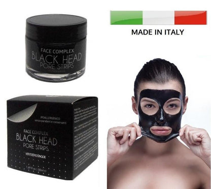 BLACK MASK HEAD MASCHERA BELLEZZA VISO FACCIA PULIZIA PELLE RIMUOVE PUNTI NERI
