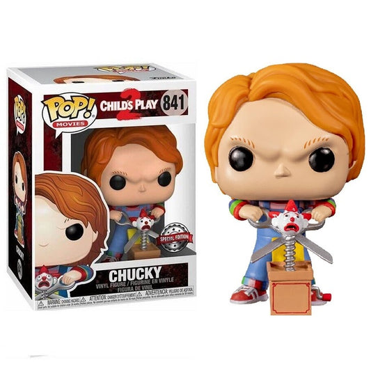 Funko Pop ! Movies Child'S Of Play 2 - (841) Chucky W/ Buddy Giant Scissors Exm