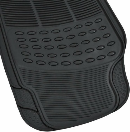 Top Drive Set 4 Tappetini Per Auto Tappeti Universali In Gomma Impermeabili Neri