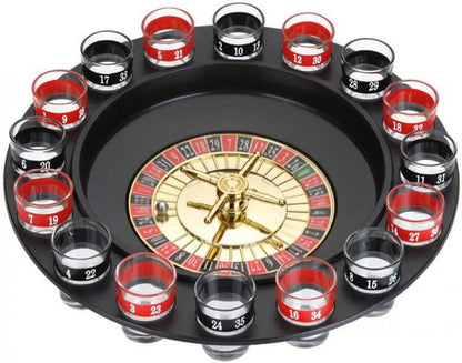 Roulette Alcolica Con 16 Bicchierini Shot Gioco Da Tavolo Drinking Festa Regalo