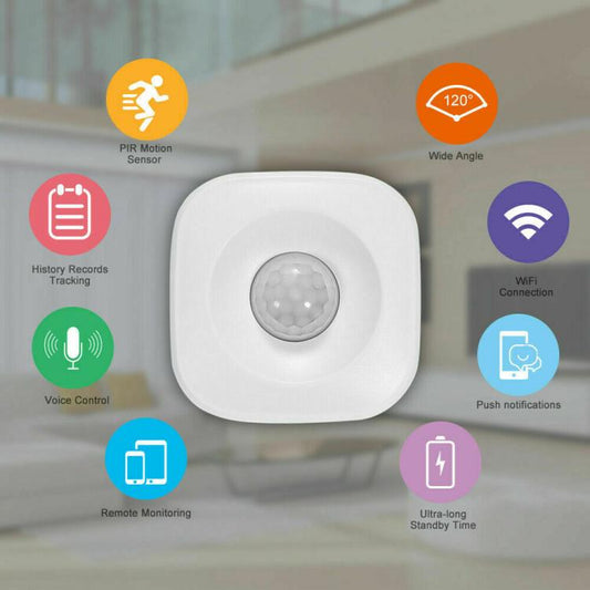 Sensore Pir Wifi Smart Motion Infrarosso Wireless Rilevatore Movimento Allarme