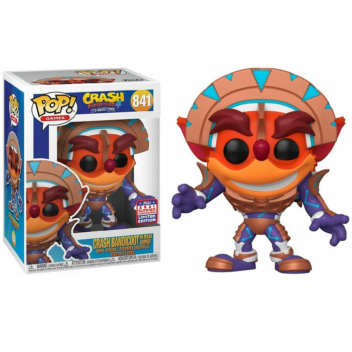 Funko Pop Crash Bandicoot 4 Crash In Mask Armor (841) Figure Limited Edtion 2021