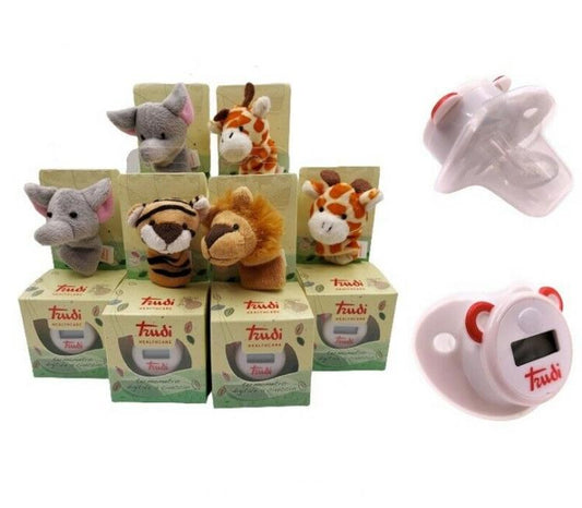 Trudi Termometro Digitale Neonato Ciuccio Con Peluche Pack 6 Pz Animali Bambino