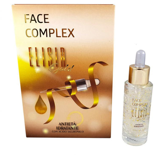 Siero Viso Face Complex Elisir Gold Antieta Idratante Con Acido Ialuronico Rughe
