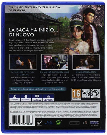 Shenmue Hd 1 E 2 Collezione Ps4 Videogioco Playstation 4 Italiano Nuovo Eu Ita