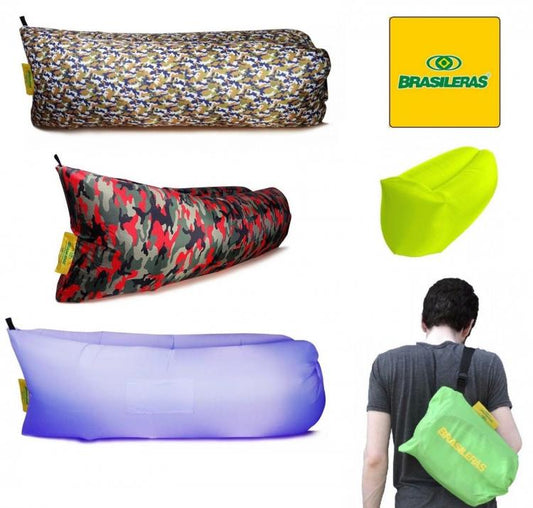 Softair Brasileras Lettino Gonfiabile Mare Sacco Letto Ad Aria Sdraio Materasso