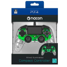 CONTROLLER NACON WIRED PS4 LUMINOSO COMPACT LIGHT EDITION LED VERDE PAD NUOVO