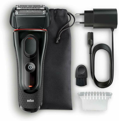 BRAUN - RASOIO BARBA ELETTRICO SERIE-5 5030S RICARICABILE IMPERMEABILE A LAMINA