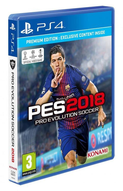 Videogioco Pes 2018 Premium Edition Ps4 Italiano Pro Evolution Soccer 2018 Eu