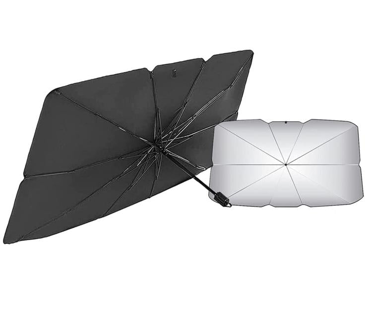 Parasole Per Auto Parabrezza Anteriore Ad Ombrello Portatile Pieghevole 140X78Cm