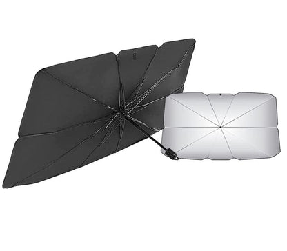 Parasole Per Auto Parabrezza Anteriore Ad Ombrello Portatile Pieghevole 140X78Cm