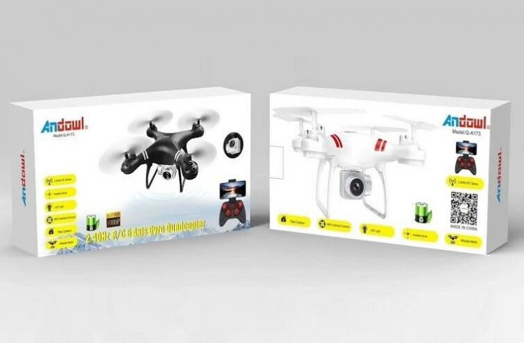 Drone Wifi Quadricottero Radiocomandato Con Video Camera Hd Foto Led Lcd 2.4Ghz