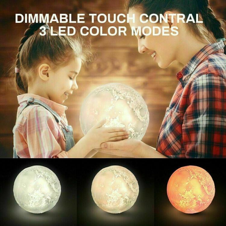 Umidificatore Diffusore Aromi Aromaterapia Lampada Da Tavolo Led Ultrasuoni Luna