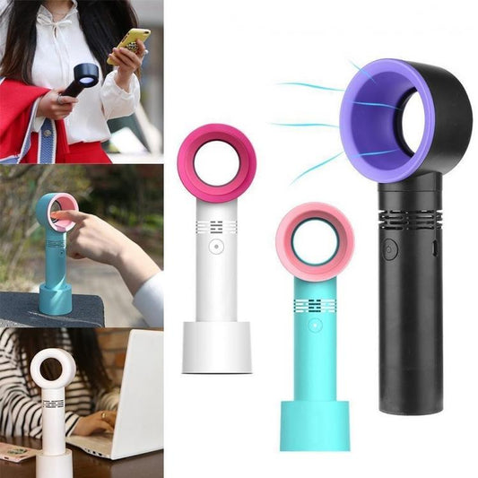 Mini Ventilatore Portatile Usb Ricaricabile Senza Pale Ventole Ufficio Casa Auto
