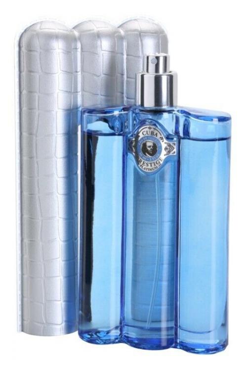 CUBA PRESTIGE PLATINUM PROFUMO DA UOMO EAU DE TOILETTE SPRAY EDT 90ml SIGARO