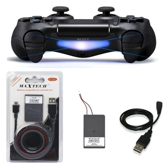 BATTERIA COMPATIBILE CONTROLLER PS4 DUALSHOCK V1+ CAVO DI RICARICA PLAYSTATION 4