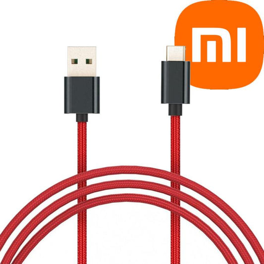 Xiaomi Cavo Mi Braided Usb/Type-C 100Cm (1Mt) Ricarica Rapida Redmi Rosso Tipo C