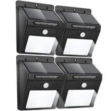 4 LAMPADA LED SOLARE DA ESTERNO GIARDINO FARETTO FOTOVOLTAICO CON SENSORE LUCE