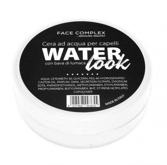 CERA AD ACQUA PER CAPELLI FACE COMPLEX WATER LOOK NERO LUCIDA ROMA PROFUMATA