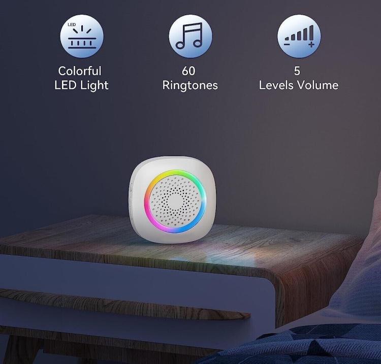 CAMPANELLO SENZA FILI DIGITALE WIRELESS DOORBELL KIT IP44 PORTE PER CASA UFFICIO
