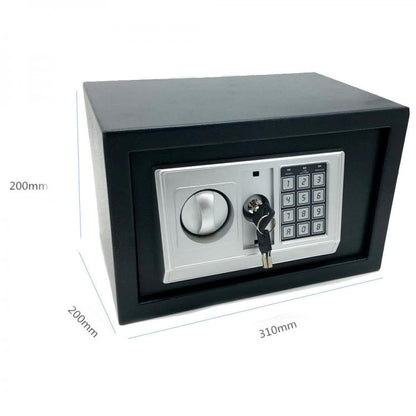 Cassaforte Muro Incasso Elettronica 31x20x20 Combinazione Numerica Chiave Hotel