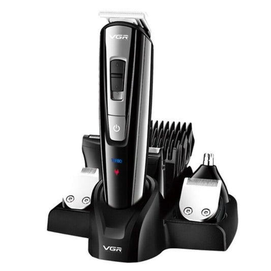 Vgr V-025 Rasoio Tagliacapelli Elettrico Regola Barba Ricaricabile Display Zero