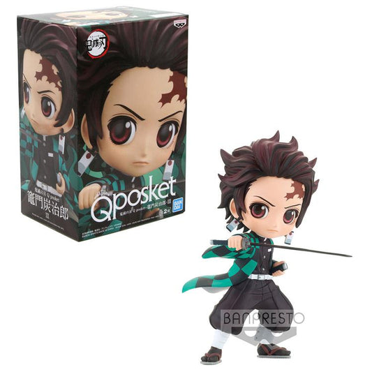 BANPRESTO Q POSKET DEMON SLAYER TANJIRO KAMADO 3 (A) STATUA FIGURE PVC 14 CM