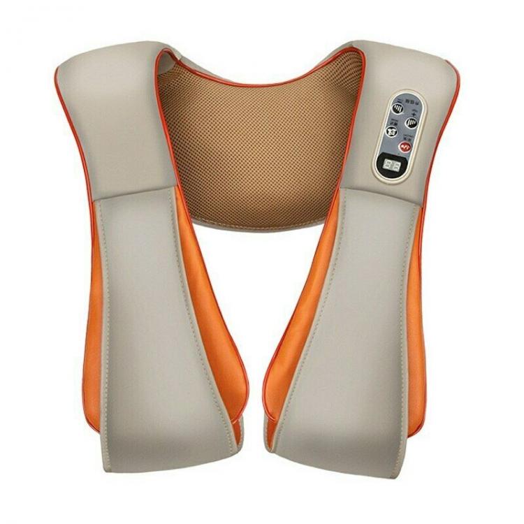 Massaggiatore Cervicale Shiatsu Rotante Collo Gambe Glutei Schiena Riscaldante