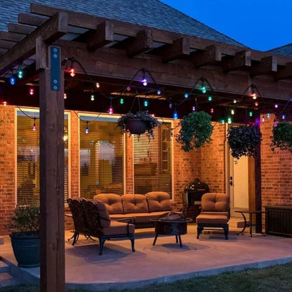 10pz LAMPADE E27 LED COLORATE BLU ROSSA GIALLA VERDE VIOLA PER CATENARIA CATENA