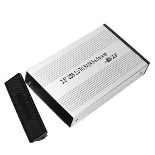 CASE BOX ESTERNO PER HARD DISK SATA 3,5" USB 2.0 HARDISK HDD ALLUMINIO CUSTODIA
