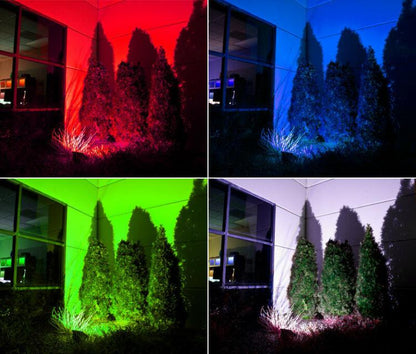 Faro Faretto Rgb Proiettore Led Multicolore Ip66 Esterno Interno Telecomando 50W