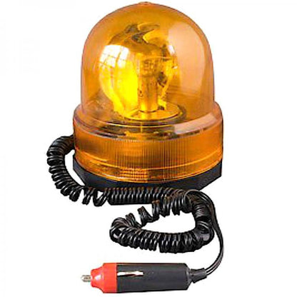 Lampeggiante Segnalatore Emergenza Rotante Calamitat Magnetico Auto Trattore 12V