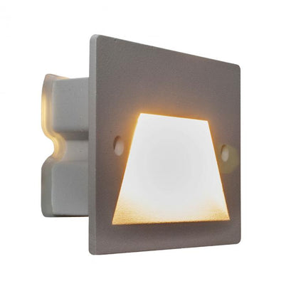Faretto Segnapassi Ip65 Led 3W Incasso Scatola 503 X Scale Giardino 4000K/Grigio