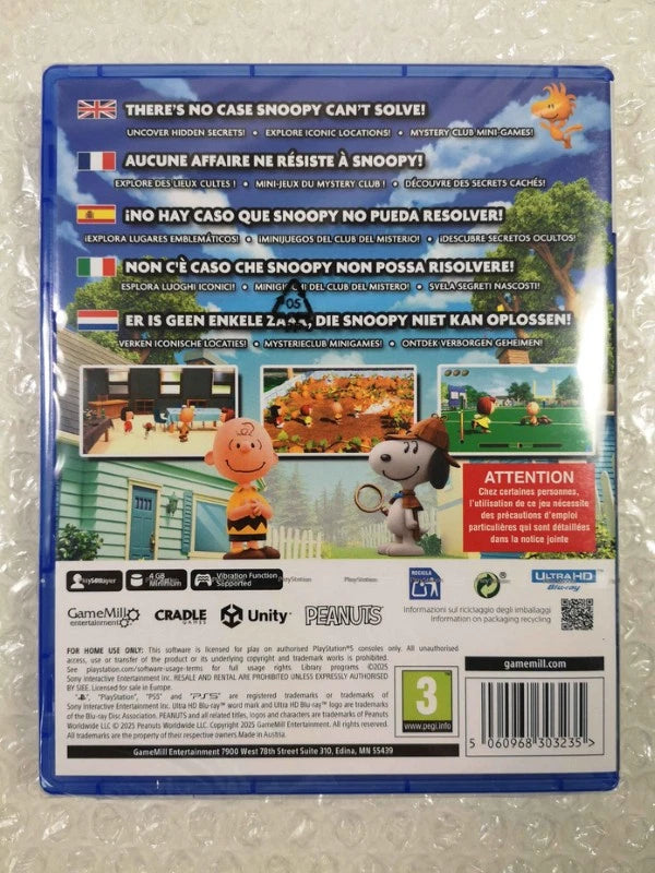 Snoopy & the Great Mystery Club Ps5 Gioco Italiano Peanuts Playstation 5 Ita