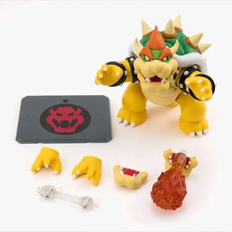 Bandai S.H. Figuarts - Super Mario - Bowser Action Figure da Collezione - 13 cm