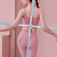 Bastone Correttore Posturale Yoga Stick Attrezzo Postura Colonna Fascia Schiena Blu