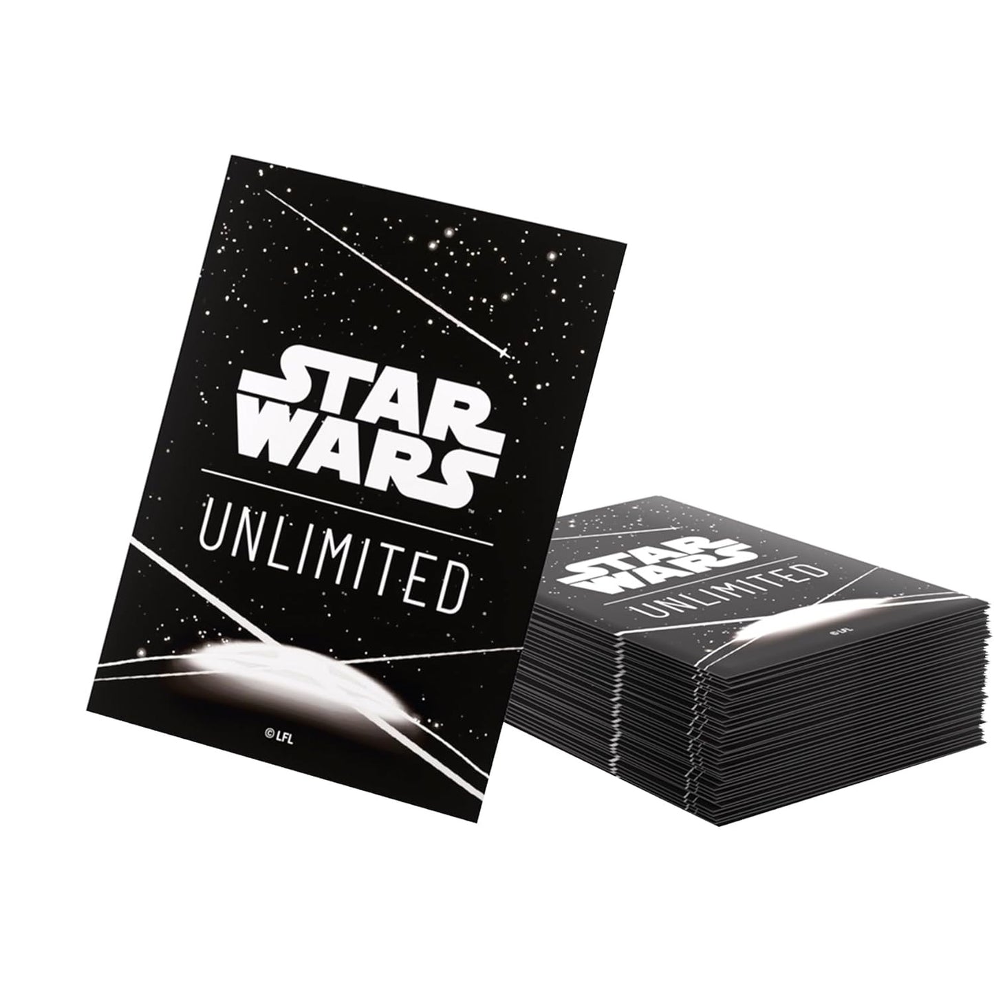 Asmodee Star Wars Unlimited White Art Sleeves – Pack of 60 Art Sleeves And 1 Clear Sleeve