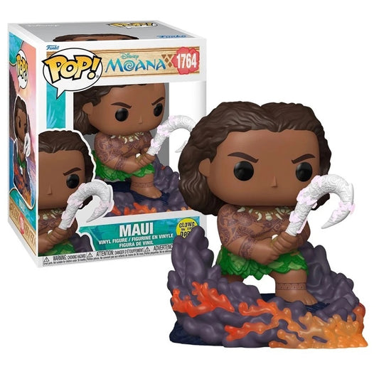 Funko Pop! Disney Oceania - (1764) Maui (Glow) Figure Vinyl Moana 10cm