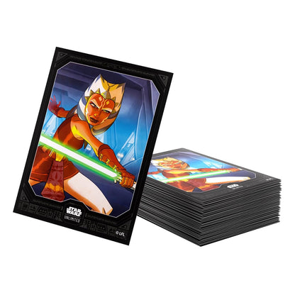 Asmodee Star Wars Unlimited Ahsoka Tano – Pack of 60 Art Sleeves And 1 Clear Sleeve