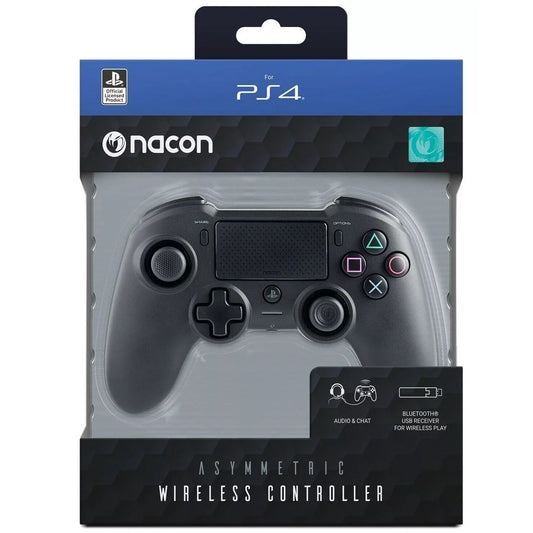 Nacon Controller Asymmetric Wireless Ps4 Nero Senza Filo Pad Play Station 4 / Pc