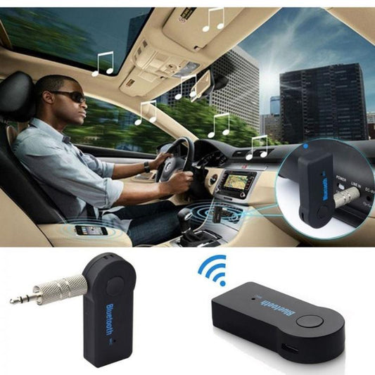 Ricevitore Adattatore Jack 3.5Mm Aux Bluetooth Cavo Vivavoce Auto Stereo Audio