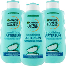 3pz Garnier Ambra Solaire Doposole Latte Idratante Lenitivo Con Aloe Vera 400Ml