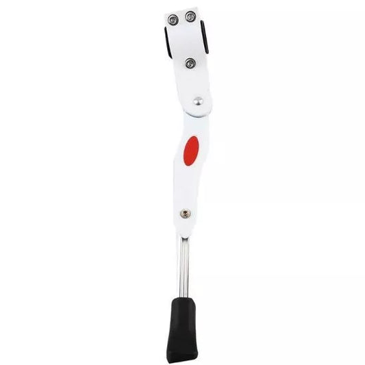 Cavalletto Bici Regolabile Supporto Laterale Mtb Bicicletta 24"/26"/27" (Bianco)