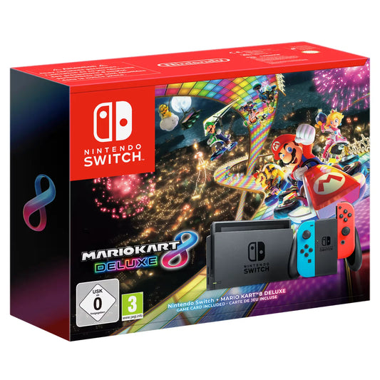 Nintendo Switch 1.1. Console Neon  + Mario Kart 8 Deluxe (Gioco Fisico)