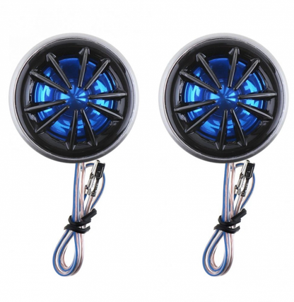 COPPIA TWEETER DOME AUDIO ALTOPARLANTI PER AUTO MINI CASSE 130W ALTA EFFICIENZA