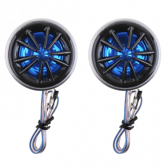 COPPIA TWEETER DOME AUDIO ALTOPARLANTI PER AUTO MINI CASSE 130W ALTA EFFICIENZA